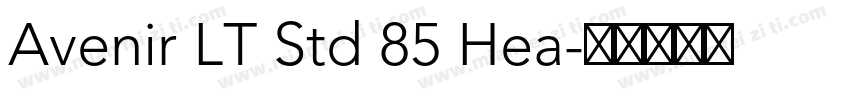 Avenir LT Std 85 Hea字体转换